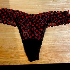 Black with red hearts thing brand new with tags